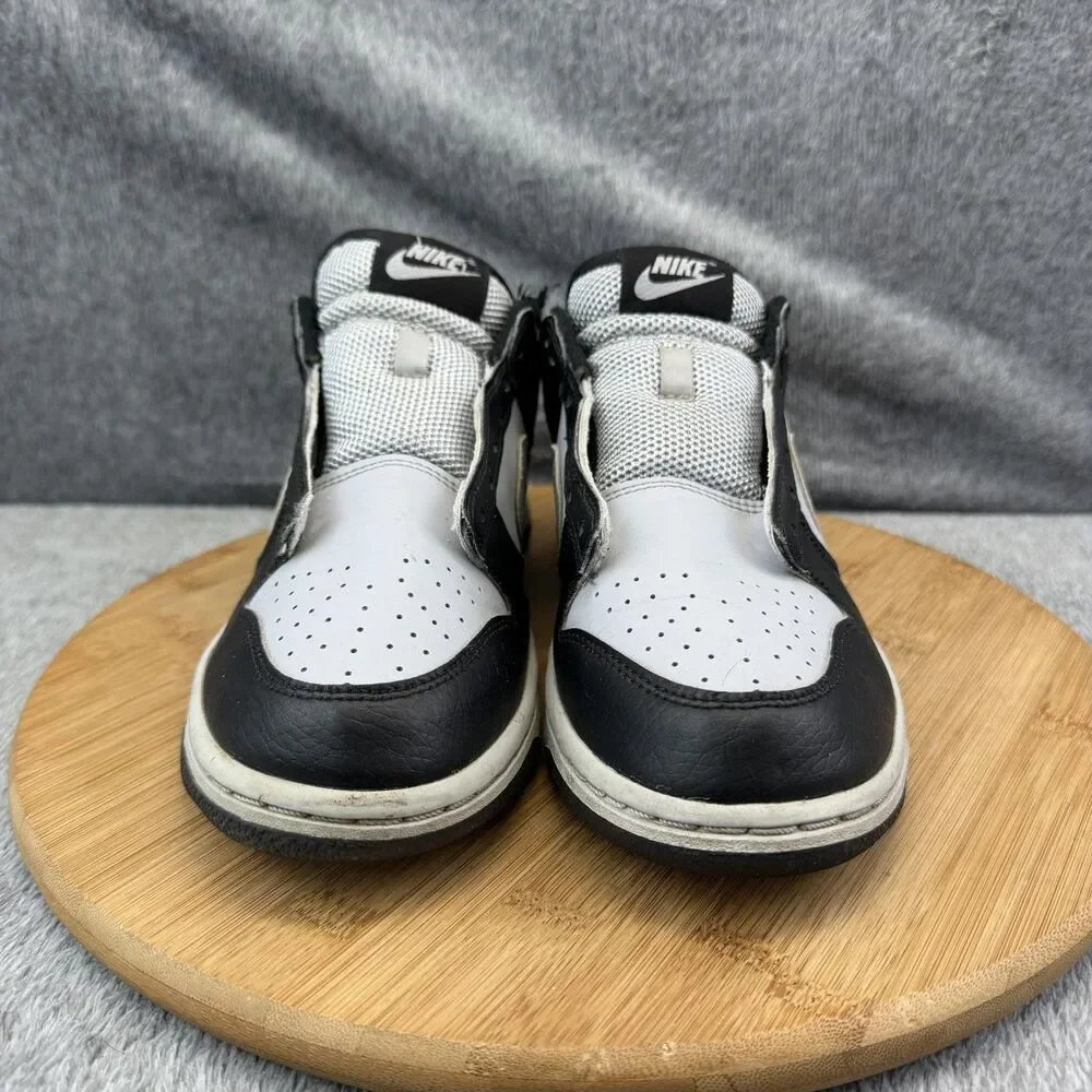 Nike Dunk Low Shoes Boys Size 7Y Black White Basketball Sneakers HQ3810-001